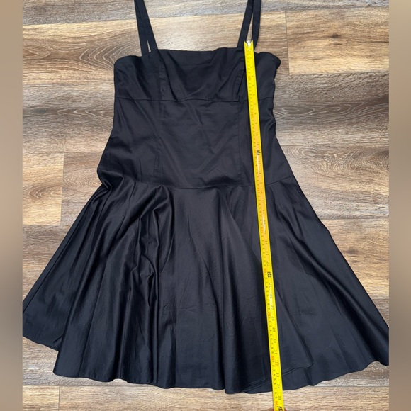 Lauren Ralph Lauren Black Cocktail Dress Fit & Flare Sleeveless Square Neck 14 - Picture 6 of 10